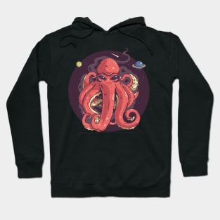 Space Octopus squirting ink Hoodie